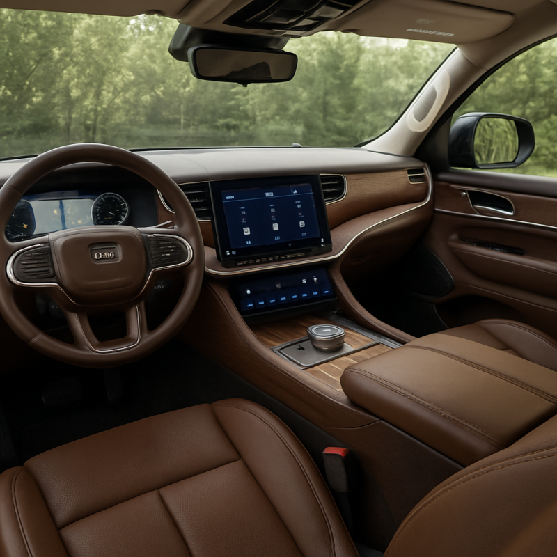 découvrez le nouveau jeep grand wagoneer 2026 : un suv électrique raffiné offrant élégance, puissance et autonomie prolongée grâce à son prolongateur d'autonomie innovant. un voyage alliant style et performance, sans compromis.